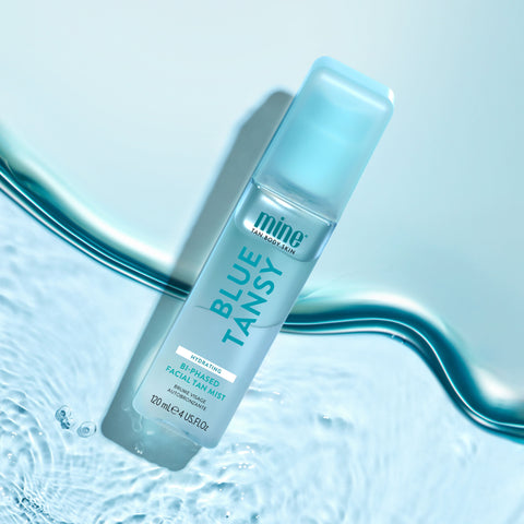 MineTan Body Skin Blue Tansy Bi-Phased Facial Tan Mist Mine Everyday
