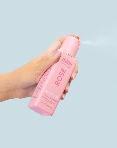 MineTan Body Skin Rose Illuminating Facial Tan Mist Mine Everyday