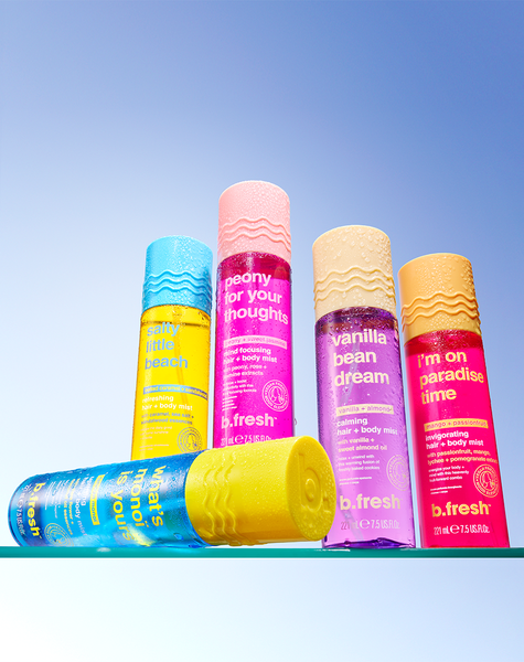 i'm on paradise time invigorating hair + body mist