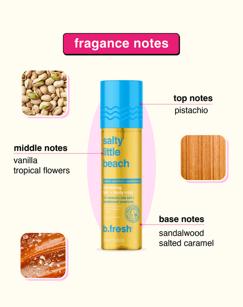 salty little beach refreshing hair + body mist