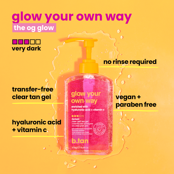 b.tan glow your own way b.tan Foam