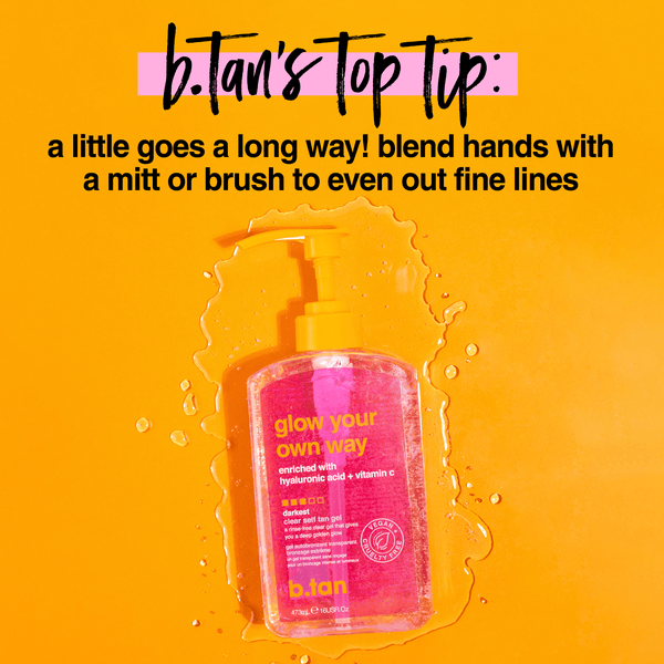 b.tan glow your own way b.tan Foam