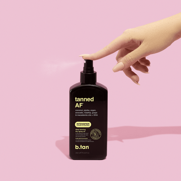 b.tan tanned AF® tanning oil b.tan body