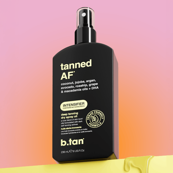 b.tan tanned AF® tanning oil b.tan body