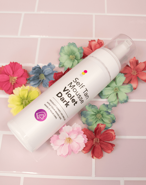 Self Tan Mousse Violet Dark: Sample