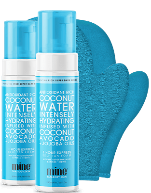 coconut water tanning pack
